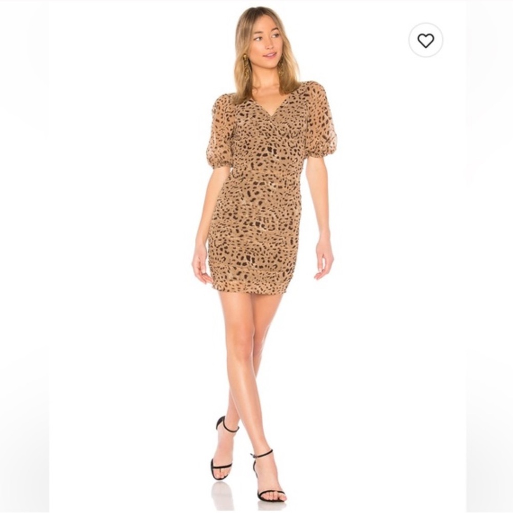 NWOT LPA Italian Leopard Mini Dress 694 Small
